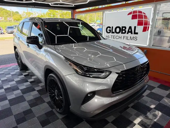 Tintes ceramica Puerto Rico en Toyota Highlander plateado