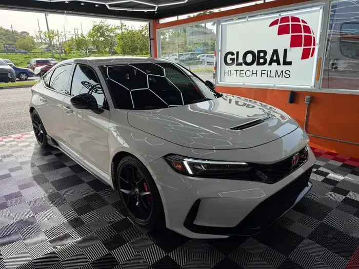 Tintes ceramica Puerto Rico en Honda Civic Type R blanco
