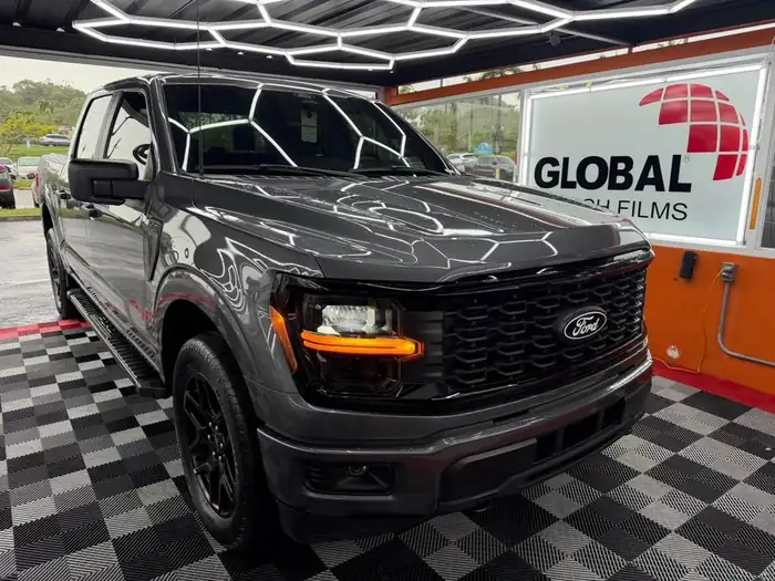Tinte de auto en Ford F-150 gris en Barceloneta